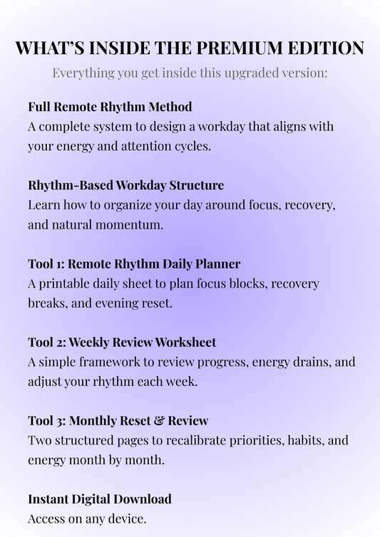 The Remote Rhythm - Premium PDF Edition