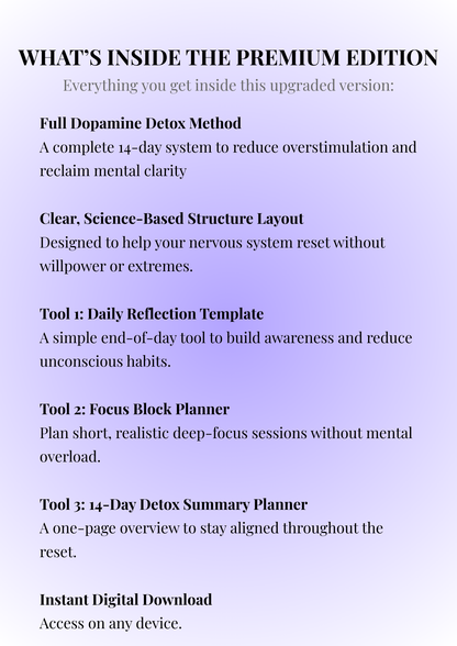 Dopamine Detox for Remote Workers — Premium PDF Edition
