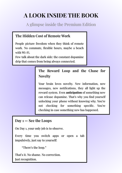 Dopamine Detox for Remote Workers — Premium PDF Edition